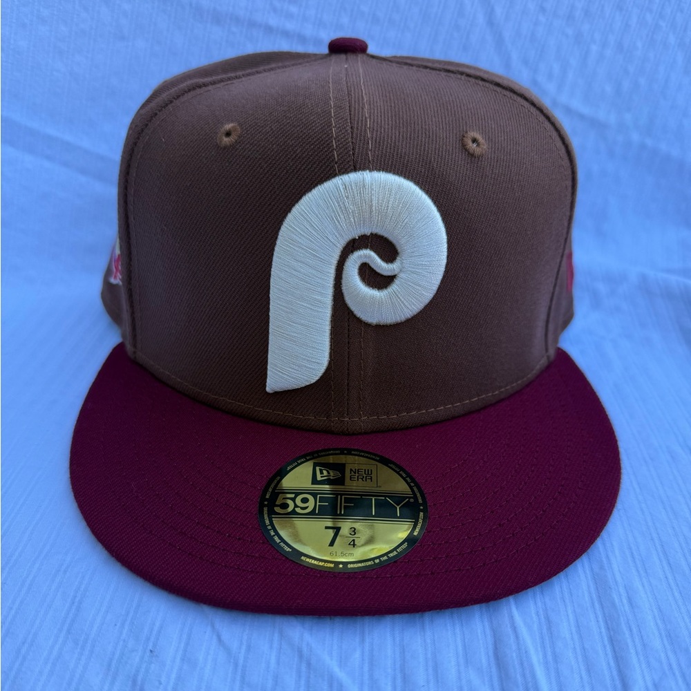 Philadelphia Phillies 100 Years Baseball Cap Fitted 7 3/4 Harvest Color Way NWT